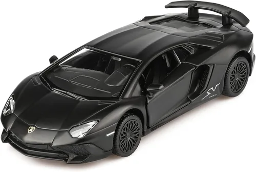 Vista 6 de TOKAXI - Modelos de coches fundidos a presión a escala 1/36 LP750-4 SV, coches de juguete con tracción hacia atrás, regalos de coches para niños