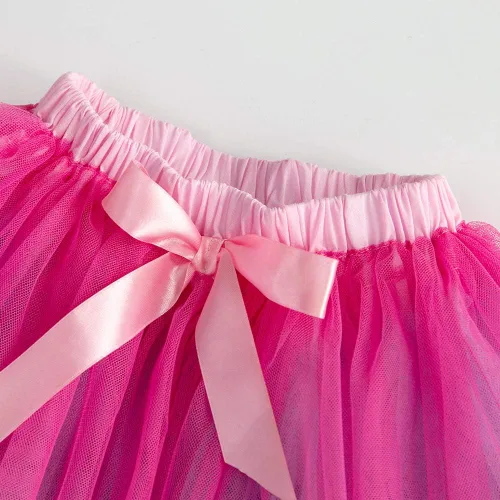 Vista 4 de DXTON Falda tutú para niñas, trajes de fiesta para niñas de 2 a 10 años