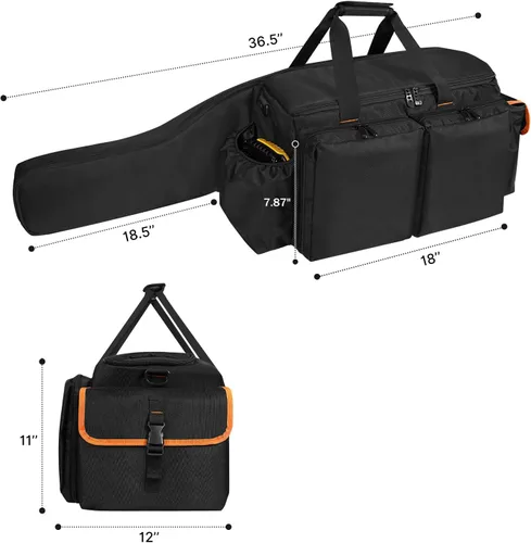 Vista 6 de ORKELS Bolsa de motosierra compatible con EGO, Dewalt, Greenworks motosierras eléctricas inalámbricas de 14, 16 y 18 pulgadas, estuche