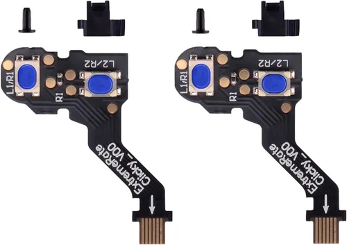 Vista 9 de eXtremeRate Kit de Gatillo de Pelo Clicky Versión Táctil para Controlador PS5 BDM-010 y BDM-020, Botones de Hombro, Botones de Gatillo Parachoques