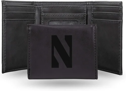Vista 34 de NCAA Rico Industries - Billetera triple grabada con láser, con grabado láser, accesorio para hombre