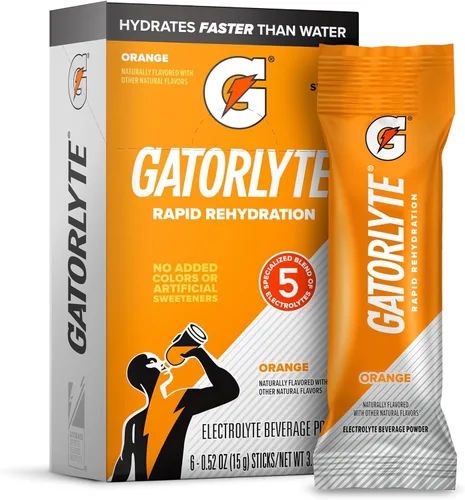 Vista 9 de Gatorlyte Polvo Cereza Lima, rinde porción de 16.9 oz, peso neto 3.1 oz (Paquete de 6)