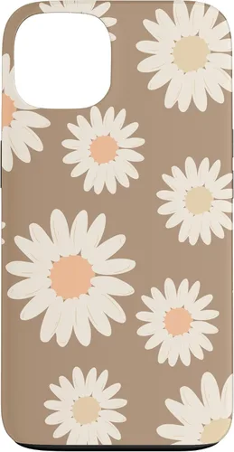 Vista 7 de Boho Neutral Cute Floral Pattern White Daisy Flowers Spring Case for iPhone 17
