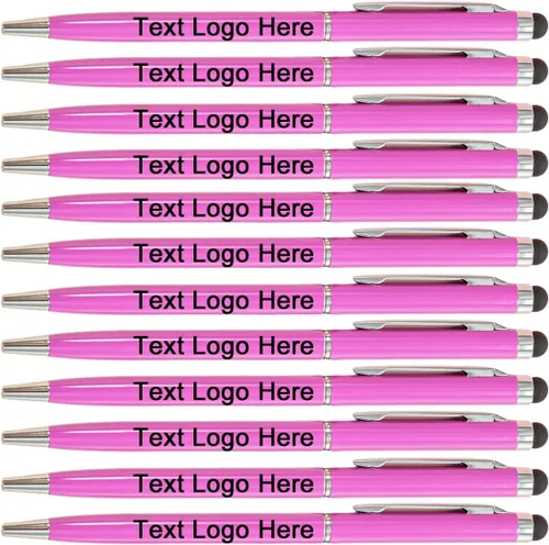 Vista 16 de Bolígrafos personalizados con nombre, icono, logotipo, texto, bolígrafo personalizado con lápiz capacitivo para iglesia de negocios, 100