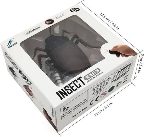 Vista 7 de Tipmant Coche de Control Remoto RC Cucaracha Vehículo Animal Juguetes Electrónicos Insecto Realista Insecto con Ojos Luminosos Mascota Gato Regalo