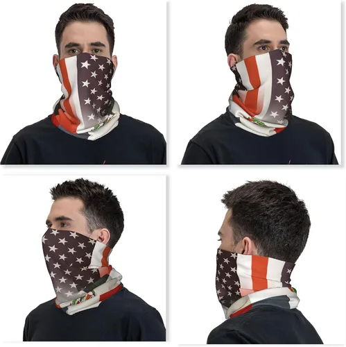 Vista 3 de 4 piezas mágicas para la cabeza, polaina para cuello, bufanda, bandana, pasamontañas, pasamontañas, para correr al aire libre, ciclismo, patinaje