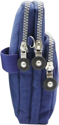 Vista 6 de ZGMYC Bolsa de 3 capas para teléfono celular, bolso de pulsera impermeable deportivo para el hombro, cartera