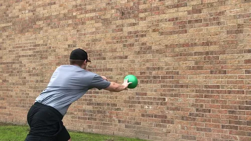 Vista 3 de Tap Pelota de golpe acondicionador Slam Ball Fuerza y acondicionamiento, lanzamientos explosivos, entrenamiento pliométrico y de núcleo