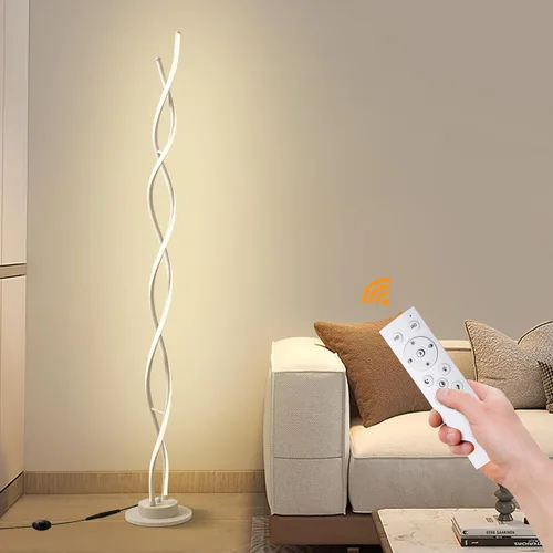 Vista 8 de Lámpara de pie, lámparas de pie LED modernas para sala de estar, 2500LM-40W, lámparas para sala de estar, lámpara de pie regulable con control