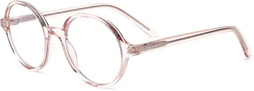 Vista 60 de Blue Light Blocking Glasses for Women Men Metal Round Frame Gris (Smoke Grey)