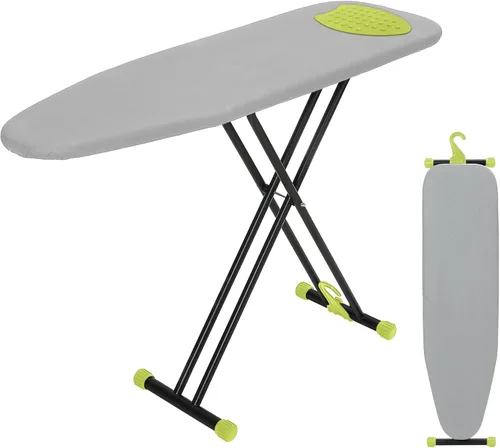 Vista 13 de Tabla de planchar de 43 x 13 pulgadas con soporte de hierro, tabla