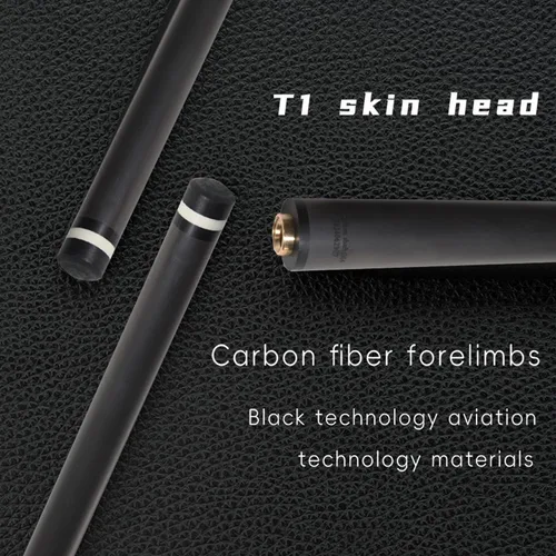 Vista 8 de 100% Carbon Fiber Shaft, Black Technology Shaft of Pool Cue Front Part for Billiard Play/Break/Snooker Cue Shaft with Foam- 737 mm,745mm,765mm