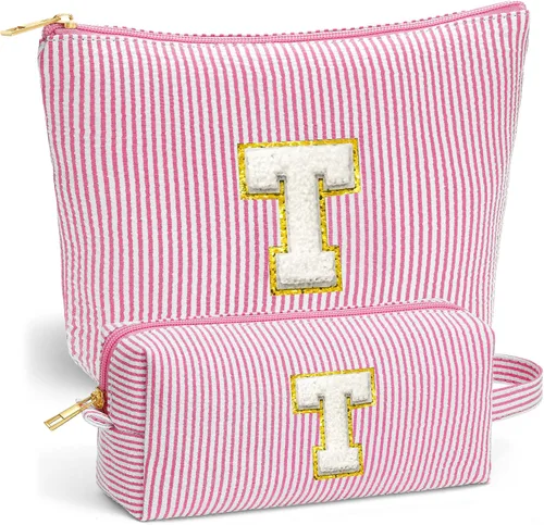 Vista 49 de Set de Bolsos de Maquillaje de Viaje - Bolso Inicial de Aseo de Viaje, Bolso de Cosméticos Portátil Bolso de Maquillaje de Viaje con Artículos Azul
