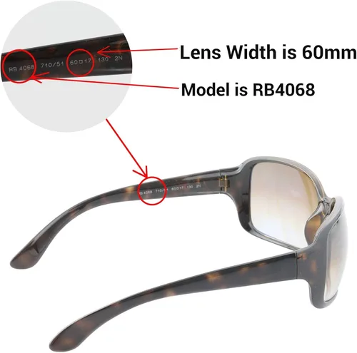 Vista 5 de Walleva Lentes de repuesto para lentes de sol Ray-Ban RB4068 de 2362in múltiples opciones disponibles