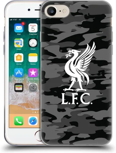 Vista 160 de Head Case Designs Funda de gel con licencia oficial del Liverpool Football Club Away Colourways Crest Camou [protección de grado militar] compatible