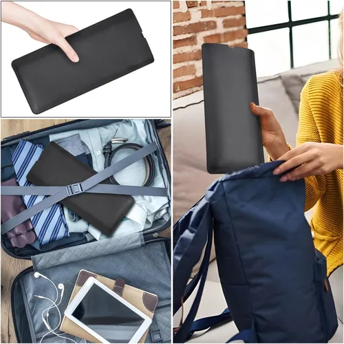 Vista 6 de Funda protectora para teclado Logitech K380 y Logitech Pebble 2 y Pebble Keys 2 K380s Bluetooth, funda de cuero PU Logitech K380 para viajes, Negro