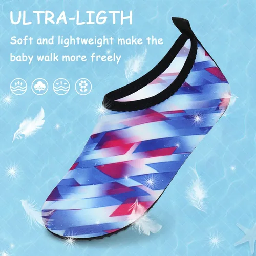 Vista 3 de ANLUKE Zapatos de agua para niños y niñas calcetines acuáticos de secado rápido para la playa natación deportes al aire libre para niños pequeños