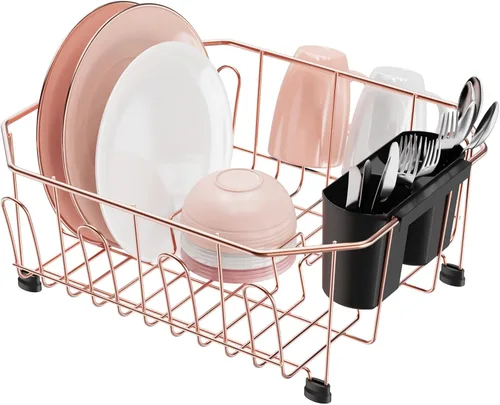 Vista 18 de GSlife Escurridor de platos pequeño en el fregadero, escurridor de platos compacto para fregadero de cocina y apartamento, resistente a