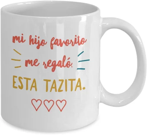 Vista 2 de Regalo para Mama Vaso, taza de café divertidas, tazas personalizadas, taza de café inspiradoras, taza con mensajes positivos. Blanco