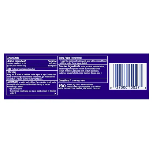 Vista 2 de Crest Pasta de dientes blanqueadora blanca 3D Arctic Fresh, 3.0 onzas