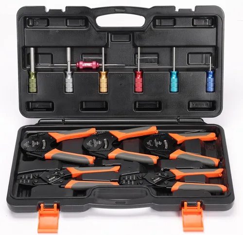 Vista 8 de iCrimp DC02 8 PCS Deutsch Weather Pack Crimper Kit DT DTM