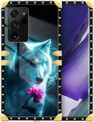Vista 6 de Funda para Samsung Galaxy Note 20 Ultra, funda cuadrada protectora de TPU suave a prueba de golpes, Galaxy Note 20 Ultra (6.9 pulgadas)