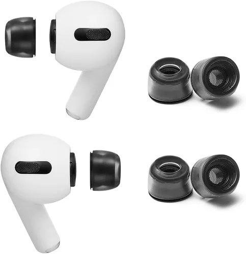 Vista 12 de AZLA Crystal AirPods Pro - Reemplazo de punta de oído, puntas de silicona LSR prémium