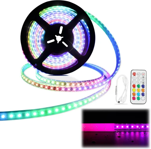 Vista 8 de Muzata 5M/16.4FT 320LED/m Tira de luces LED COB de alta densidad DC24V 3000K Blanco cálido impecable se adapta al canal LED U1SW U108 U103 Tira