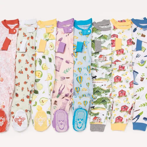 Vista 3 de Burts Bees - Conjunto de pijama para bebé camiseta y pantalón de 2 piezas 100 algodón orgánico