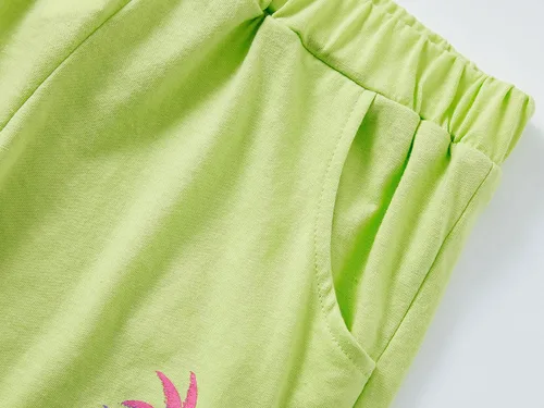 Vista 6 de Conjunto de ropa corta y pantalones cortos para niñas grandes, talla 6-18