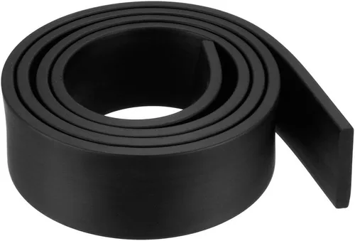 Vista 9 de uxcell Tira de sello de goma rectangular maciza, 0.197 in de ancho, 0.118 in de grosor, 3.3 ft de largo, color negro