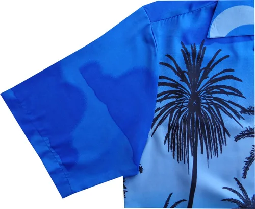 Vista 4 de ALVISH Hawaiian Shirts for Men Tropical Palm Casual Button Down Short Sleeve