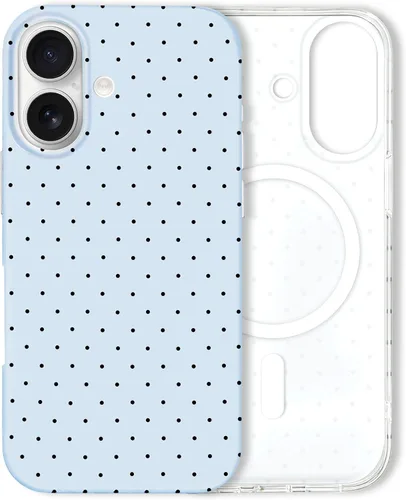 Vista 191 de Hython Funda para iPhone Air, diseño estético de lunares lindos, funda simple de 6.5 pulgadas, delgada, antiarañazos, parachoques de TPU suave, a