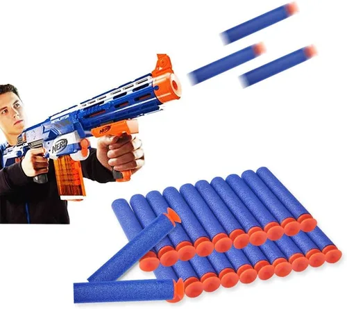 Vista 5 de Dardos de repuesto universales de succión de espuma de dardos bala de 100 dardos para pistola de juguete Nerf N-Strike Elite Series Blasters