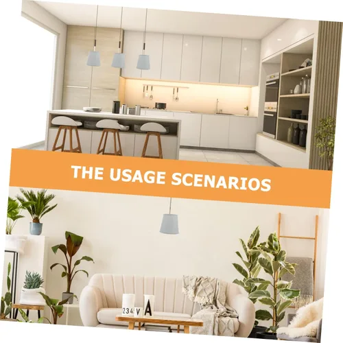 Vista 8 de DOITOOL Moderna lámpara de mesa accesorio bordado pantalla cubierta para pequeño tamaño blanco lámpara pantallas