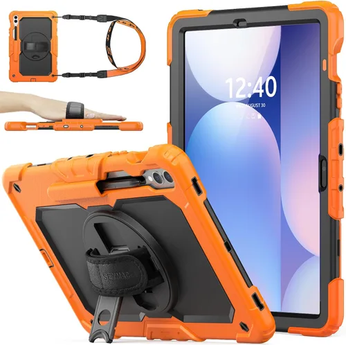 Vista 11 de SEYMAC stock Funda para Samsung Galaxy Tab S10 Lite / S10 FE / S9 FE 5G / S9 Funda para Tableta 10.9''/ 11'' Protectora con Protector de Pantalla
