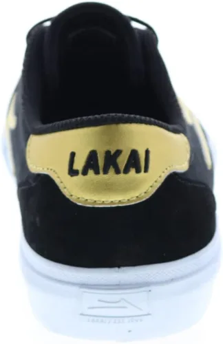 Vista 7 de Lakai Flaco II - Zapatos de patinaje ChocolateGamuza Negra