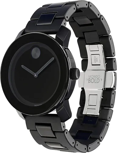Vista 3 de Movado 3600047 reloj de pulsera de acero inoxidable para hombre color negro