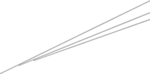 Vista 62 de Uxcell Tubo capilar de acero inoxidable 304, OD 0.4 mm x 0.1 mm de grosor de pared, 250 mm de longitud, tubo metálico para maquinaria industrial