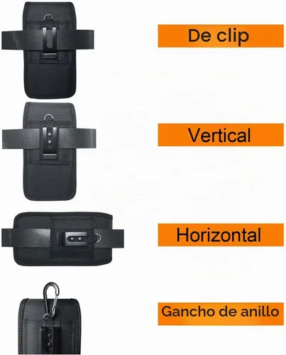 Vista 4 de Fundas de teléfono para iPhone 17 16 Pro 16 15Pro, 15, 14, 14 Pro, 13, 13 Pro, 12, 12 Pro, 11 Pro, mini SE Galaxy S20 S10, fundas de nailon
