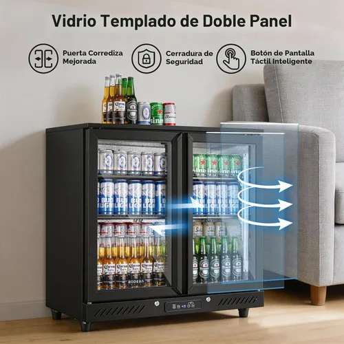 Vista 5 de BODEGA Enfriador de barra trasera, refrigerador comercial de la bebida de 2