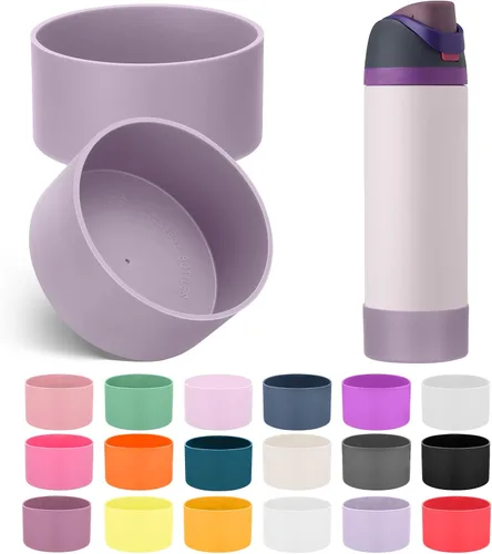 Vista 30 de Mity rain Bota de silicona 2PCS para botella de agua Owala FreeSip Malvavisco tímido