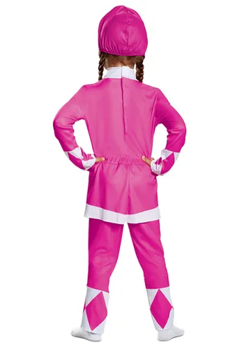 Vista 3 de Disfraz de Power Rangers Pink Ranger para Niños Pequeños Multicolor