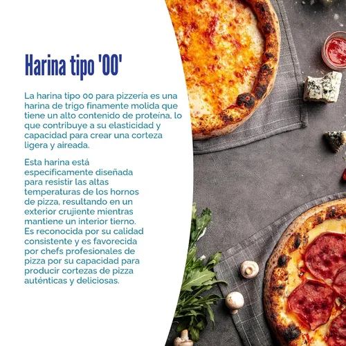 Vista 6 de Antimo Caputo Pizzeria 00 Harina (azul) 2.2 libras - Paquete de 2 (total 4.4 libras)