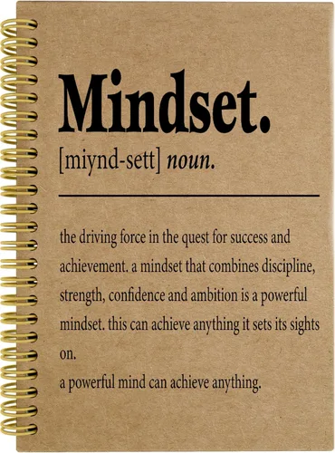 Vista 6 de Knibeo Mindset Cuadernos de Diario Inspiracionales - Cuadernos para la escuela, cuaderno inspirador encuadernado en espiral de 5.5 x 8.3 pulgadas