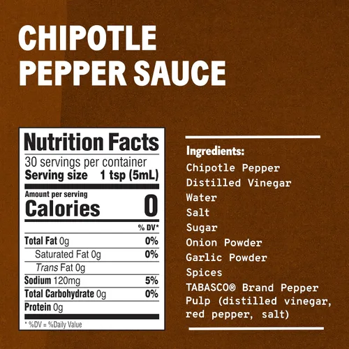 Vista 2 de TABASCO® Brand Chipotle - Salsa de pimienta, 5 onzas (paquete de 12)