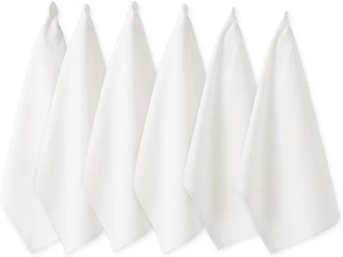 Vista 12 de DII Basic Solid DishTowel Collection - Juego de toallas de cocina de algodón de tejido plano, 18 x 28, rojo granero, 6