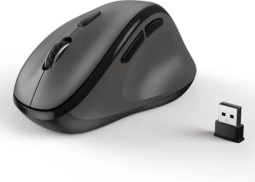 Vista 11 de Ratón inalámbrico Bluetooth ergonómico vertical para computadora portátil, MacBook, iPad, tableta, recargable, silencioso, clic, USB, túnel Negro