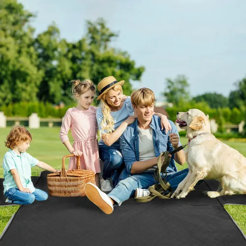 Vista 7 de Mancro Funda de asiento de automóvil para perro para asiento trasero, 2026 mejorada 600D, resistente, impermeable y resistente a los arañazos