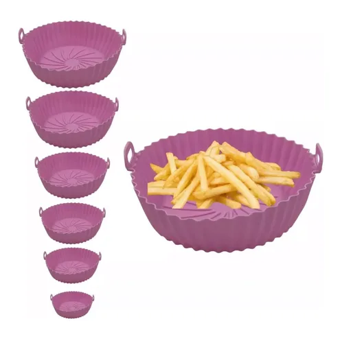 Vista 2 de Set X6 Moldes Silicona Freidoras Aire